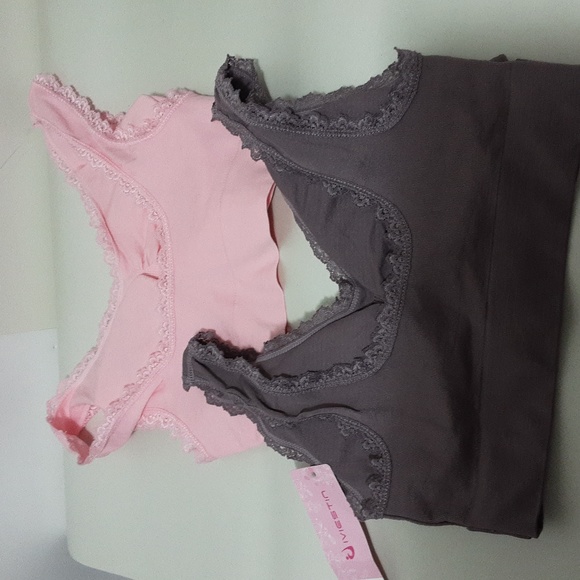 IVIESTIN Size L Purple, Pink, Wrap Front Bralette Bra - Picture 4 of 6